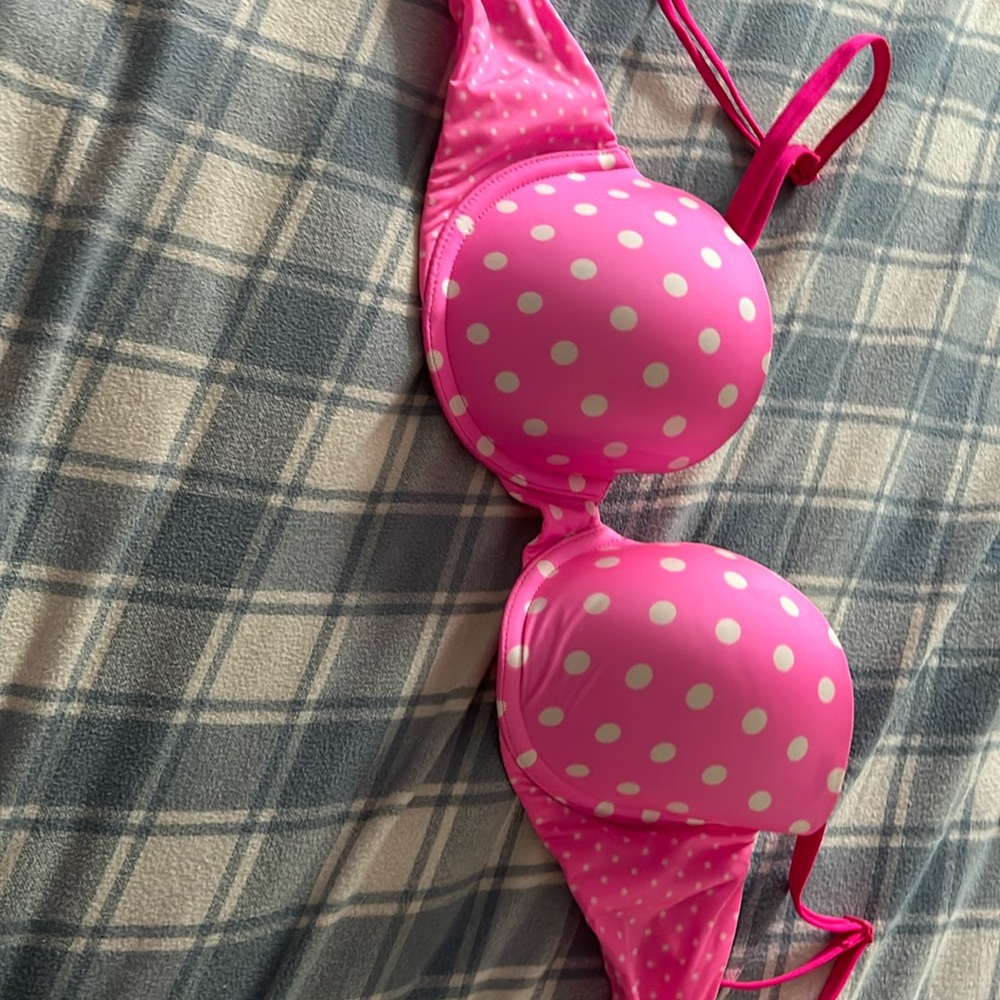 Victoria secret 34B pink polka dot bra